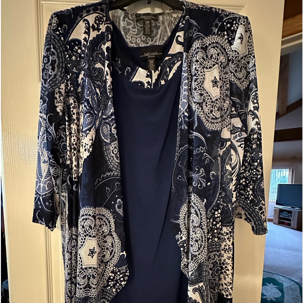 Navy jacket dress